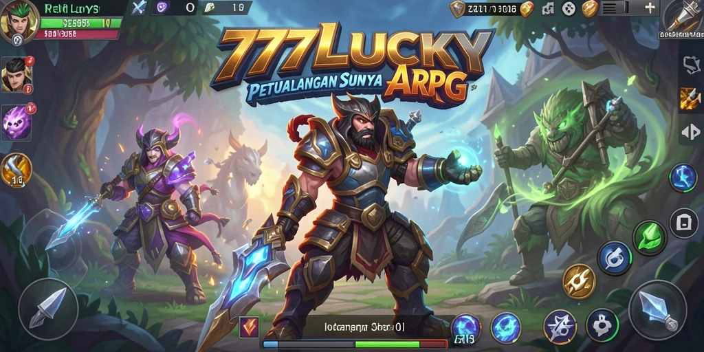 Screenshot menampilkan aksi seru dalam permainan ARPG 777LUCKY.