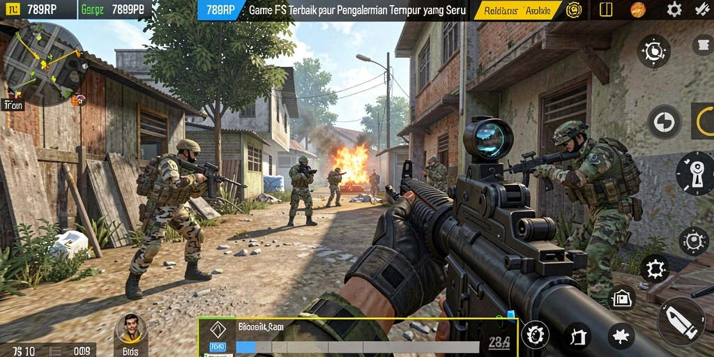 Tampilan gameplay 789RP menunjukkan aksi tembak-menembak yang mendebarkan dan grafis yang tajam.