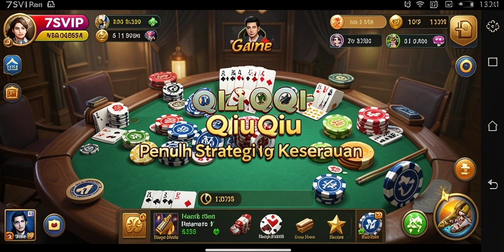 Tampilan gameplay QiuQiu yang menegangkan dan menarik di 7SVIP.