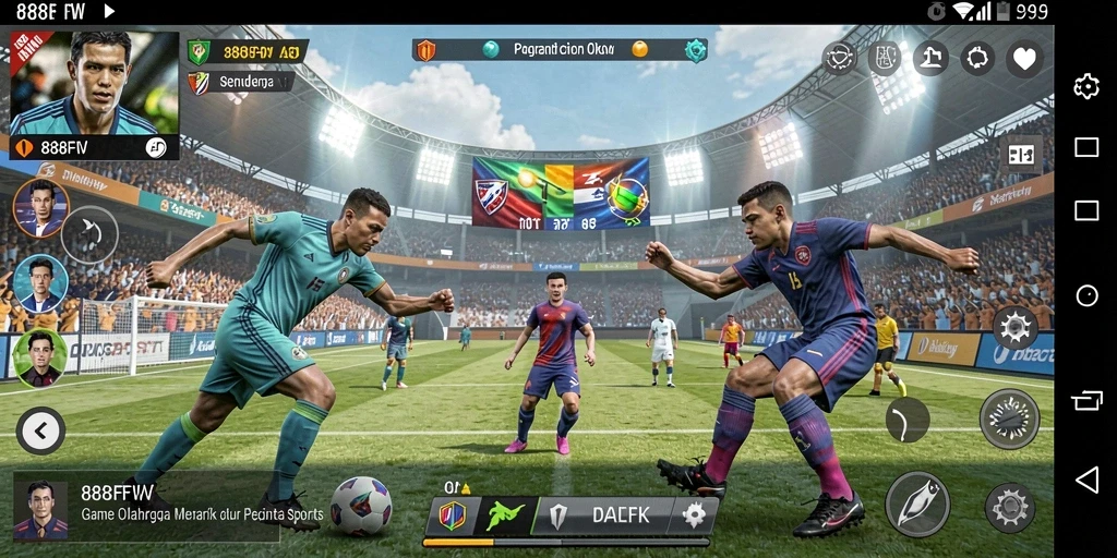 Tampilan gameplay seru dari 888FW dengan berbagai cabang olahraga.