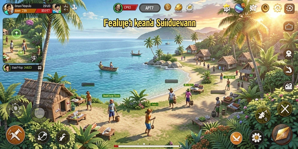 Tampilan gameplay dengan karakter dan lingkungan yang kaya di API77.