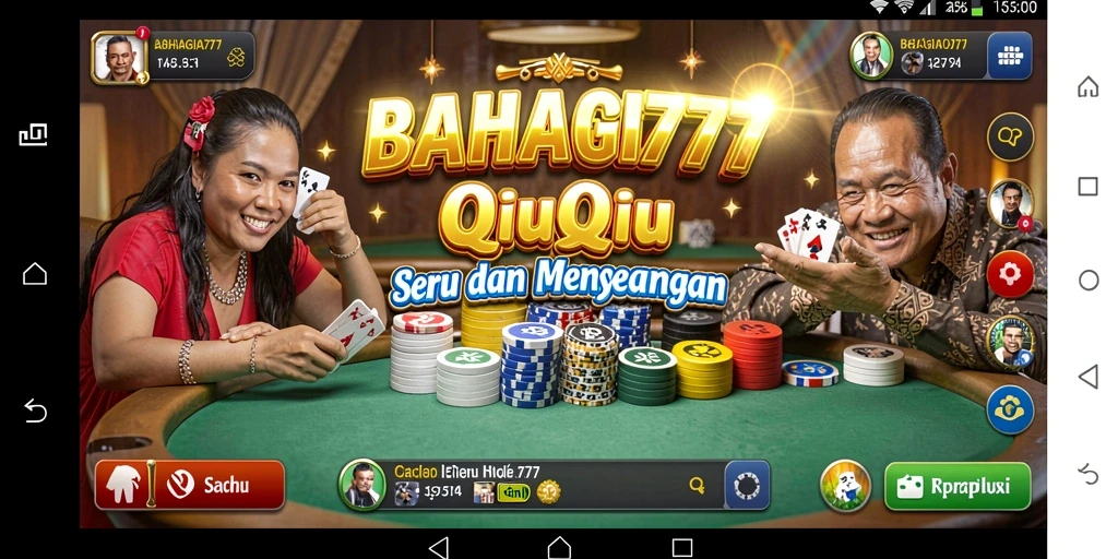 Tampilan gameplay QiuQiu yang mendebarkan di BAHAGIA777.