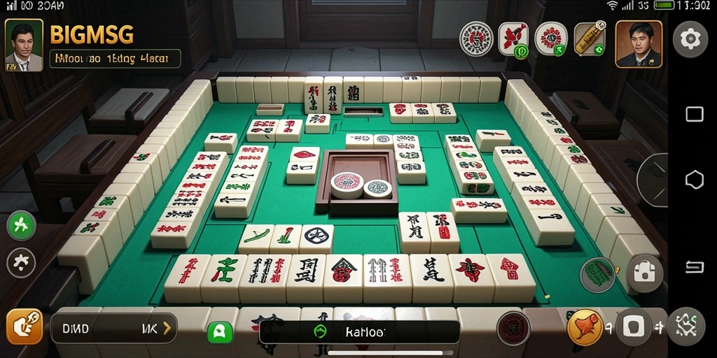 Tampilan gameplay <strong>BIGMSG</strong> yang menakjubkan dengan level Mahjong yang beragam.