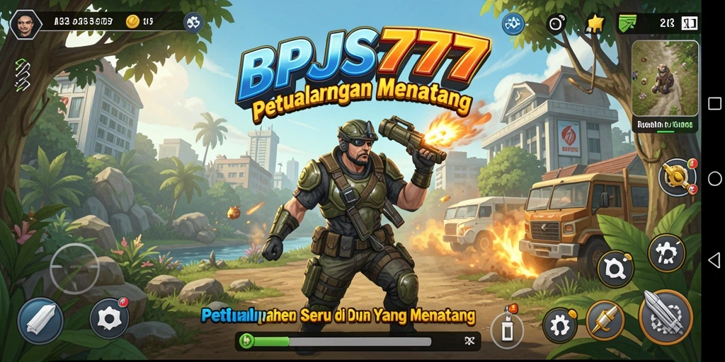 Tampilan gameplay BPJS777 yang penuh aksi dan petualangan.