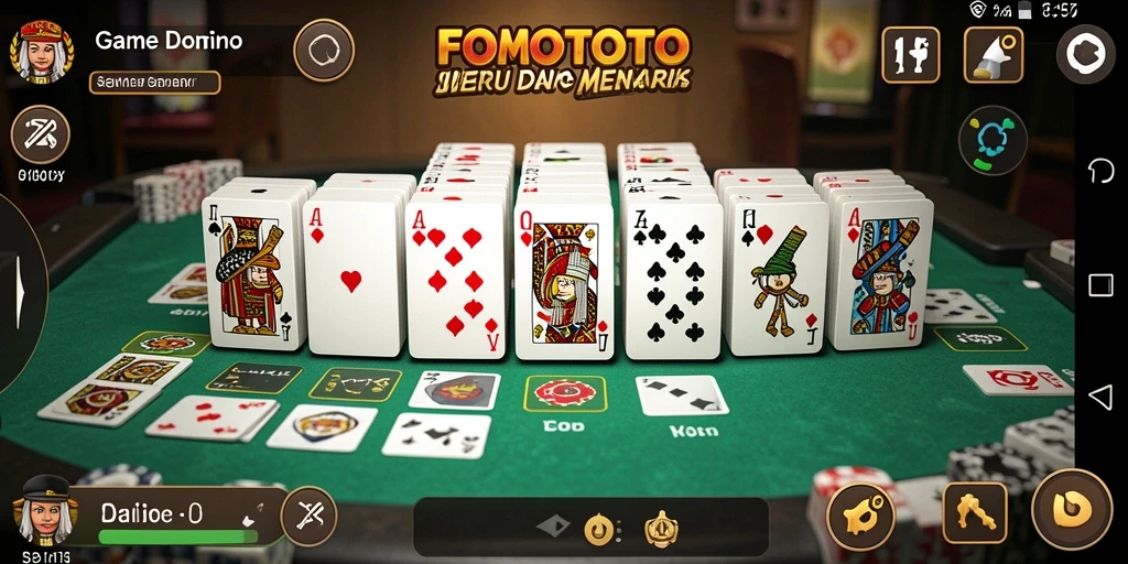 Gameplay seru FOMOTOTO dalam permainan Domino.
