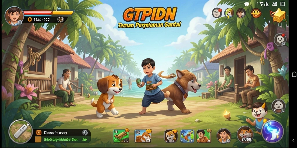 Screenshot gameplay GTPIDN menampilkan suasana bermain yang seru dan menghibur.