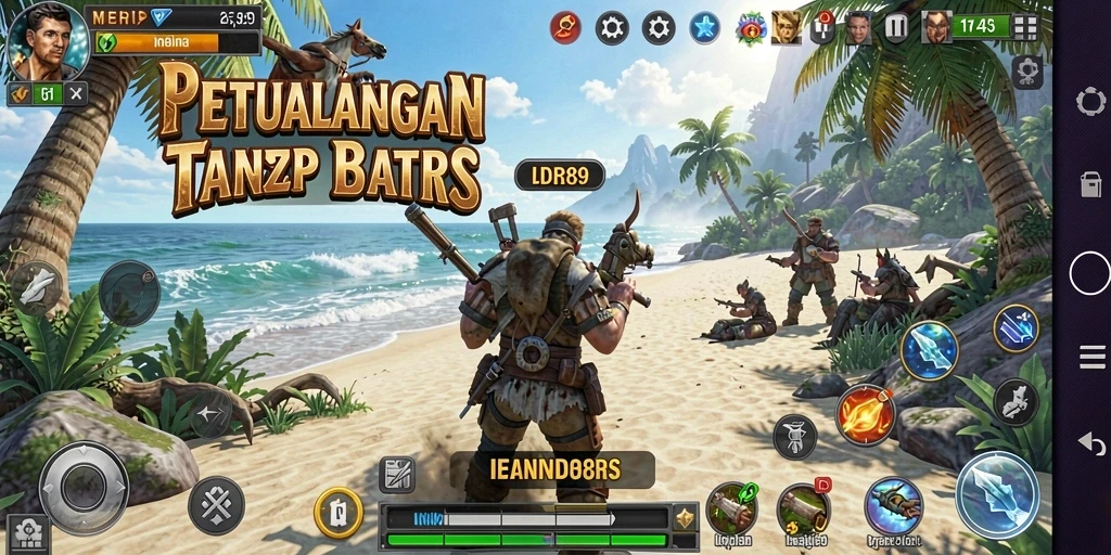 Tangkapan layar IDR89 menampilkan aksi petualangan mendebarkan.