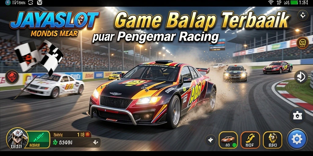 Gameplay menarik dengan lintasan balap menantang di JAYASLOT.