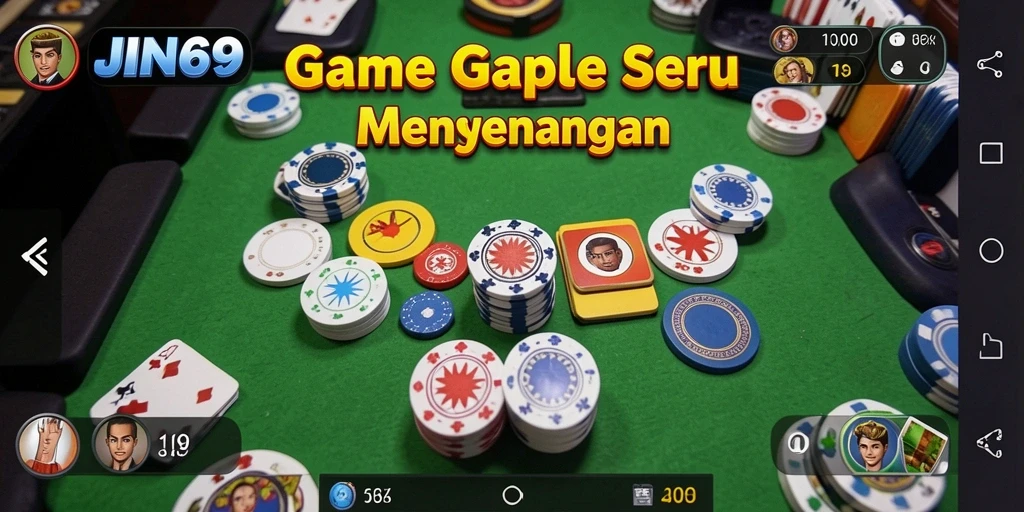 Tampilan gameplay JIN69 yang memikat dengan kartu Gaple.