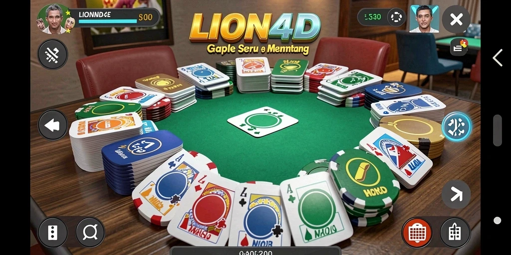 Tangkapan layar menampilkan tampilan gameplay Gaple yang seru dan interaktif.