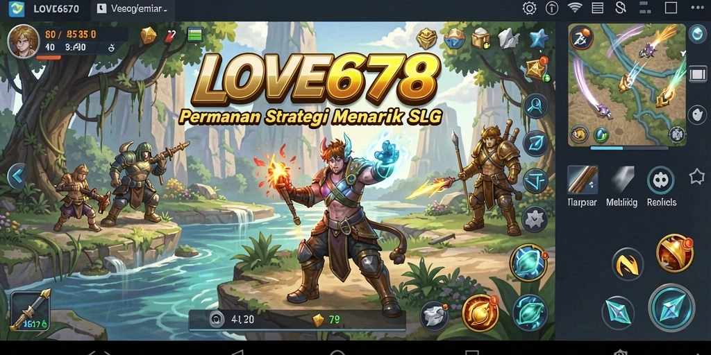 Screenshot menunjukkan gameplay SLG yang mendebarkan dan penuh strategi.