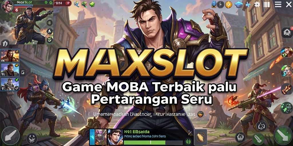 Screenshot gameplay <strong>MAXSLOT</strong> yang menampilkan pertarungan seru di arena.