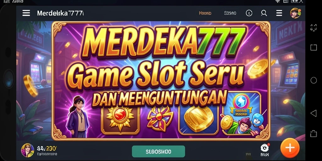 Tampilan menarik dari gameplay Slot di MERDEKA777.