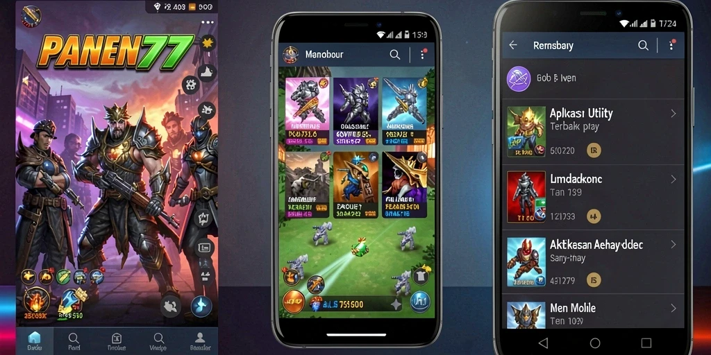 Screenshot utama PANEN77 menampilkan antarmuka yang intuitif dan fitur pengingat.