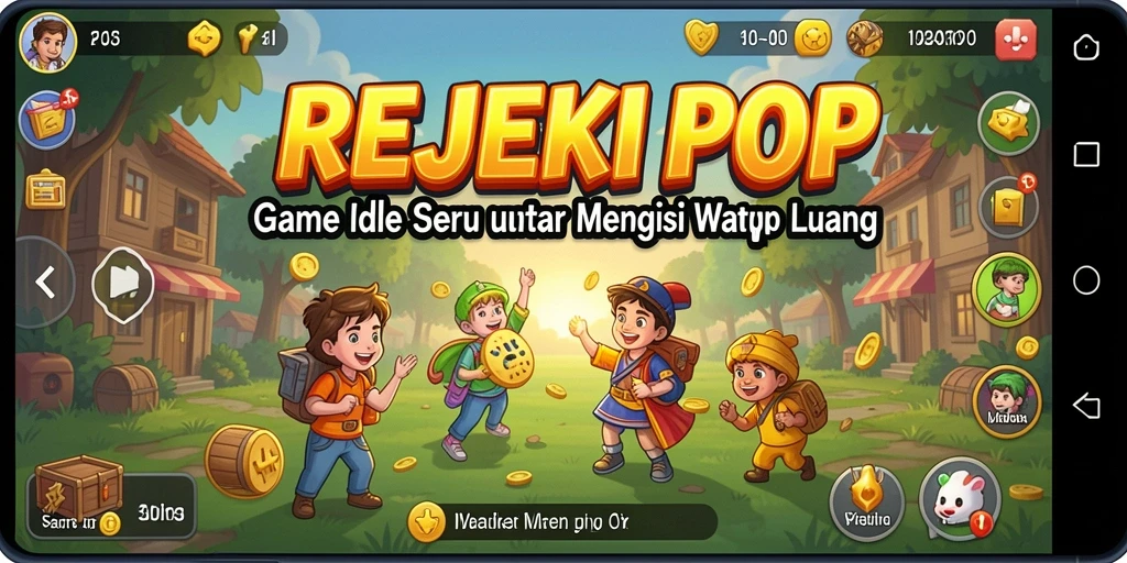 Tampilan gameplay REJEKIPOP yang menarik dan menghibur.