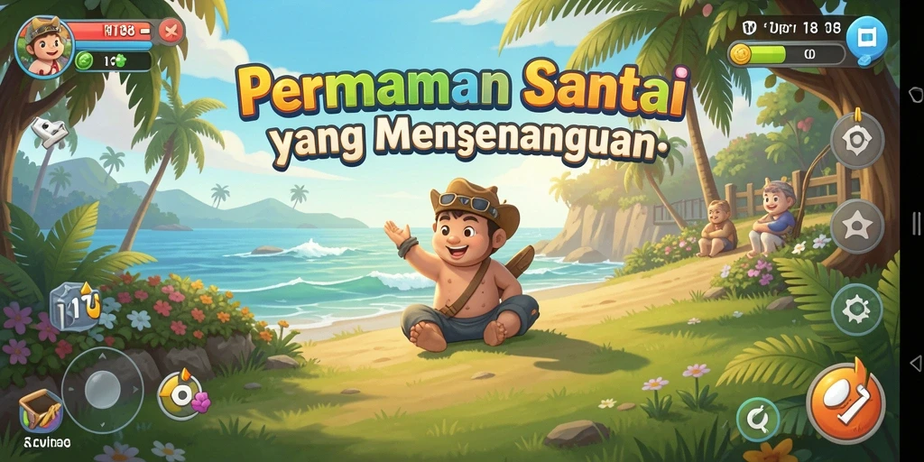 Screenshot gameplay RI188 yang menunjukkan suasana permainan Casual yang menyenangkan.