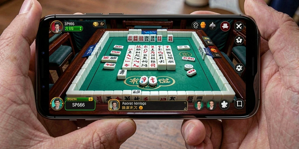 Tangkapan layar SP666 menampilkan aksi seru permainan Mahjong yang mendebarkan.