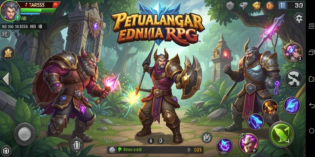 Tampilan gameplay TAR555 yang menakjubkan saat karakter beraksi.