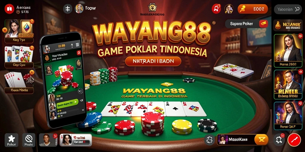 Tampilan gameplay WAYANG88 yang menarik saat bermain Poker.